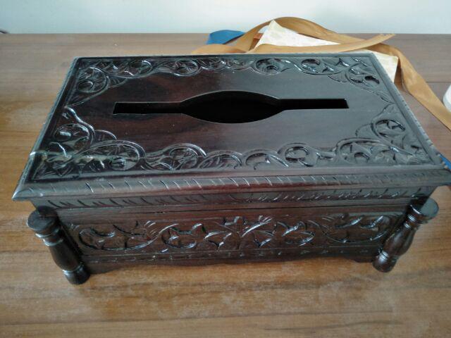 Promo !! Tempat Tisu Klasik Kayu Solid