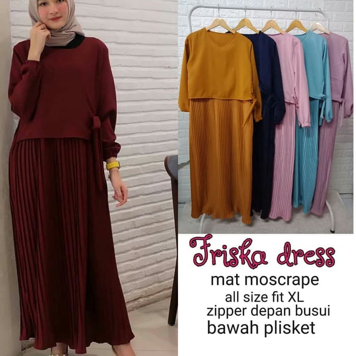 [COD] Friska Dress Wanita Muslimah