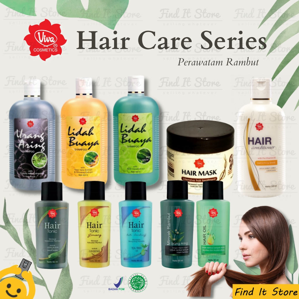 Viva Perawatan Rambut | Hair Care Series | Shampoo | Kondisioner | Minyak Rambut Hair Oil | Masker Rambut Hair Mask | Hair Tonic BPOM Original