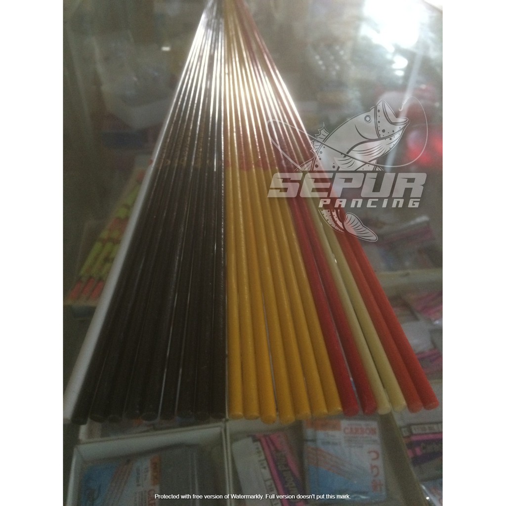 Blank Joran Fiber Solid / Micro Mikro Stik Fiber Solid / Bahan Joran Kaku Padat ( MENDAPAT 2 BIJI )
