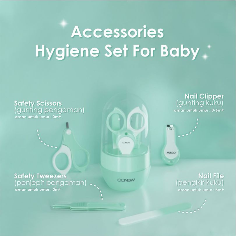 Oonew 4in1 Hygiene Set for Baby/Nail set TB-2027/Gunting Kuku Bayi