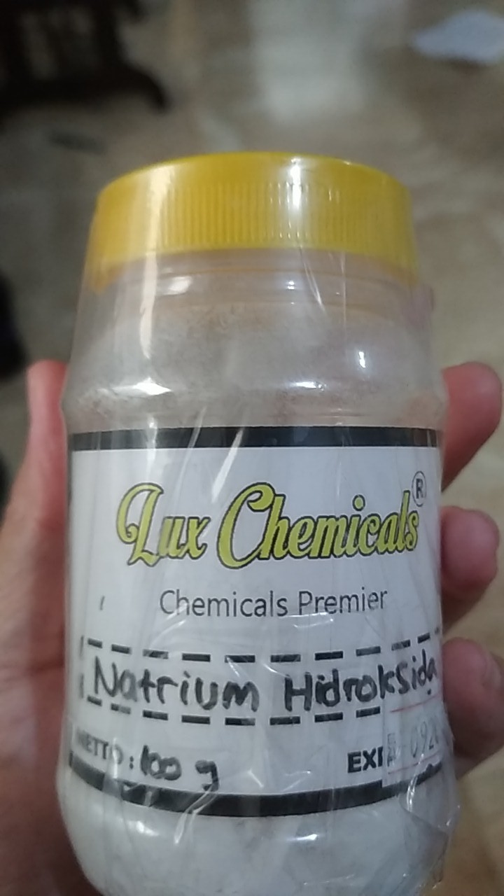 Naoh Natrium Hidroksida Best Quality 100 Gram