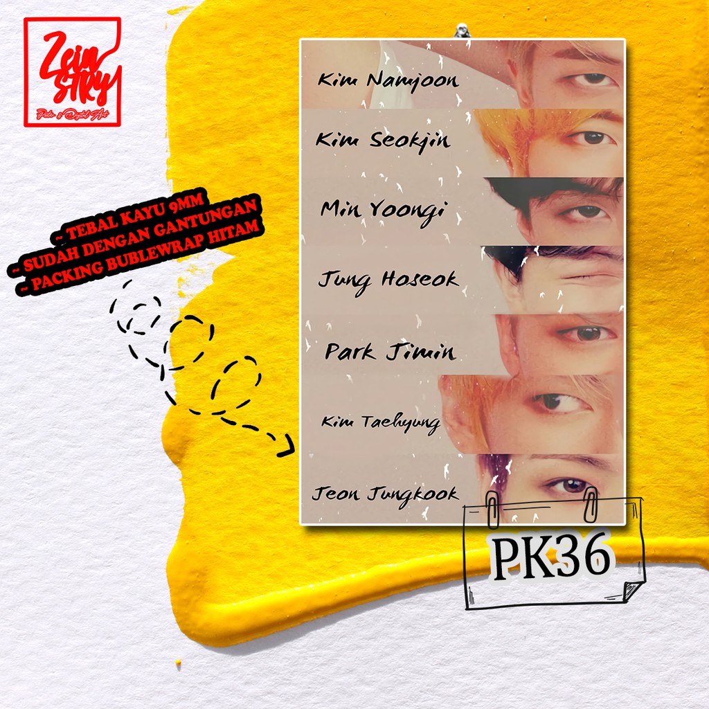 Paling Murah Hiasan Dinding Dekorasi Poster Kayu Thema Kpop Bts eEn7aWTqN5OXl