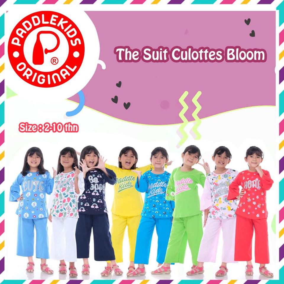 Baju Anak Perempuan Setelan PADDLEKIDS Cewek Usia 2 Sd 10 Tahun