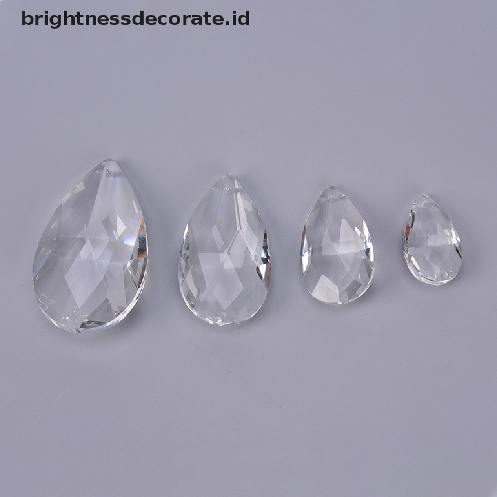 [birth] Clear Chandelier Glass Crystals Lamp Multi Faceted Bead Hanging Drops Pendants [ID]