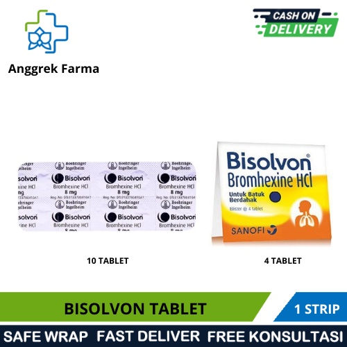 BISOLVON TABLET/OBAT BATUK BERDAHAK/OBAT BATUK TABLET DEWASA/OBAT BATUK DEWASA