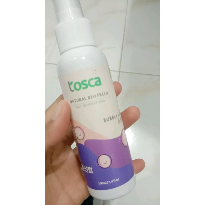 DEODORANT TAWAS TOSCA DEO Spray Natural Fresh 100ml Menghilangkan Keringat Berlebih Di Area Lembabmu  / Natural Deo Fresh 100ml Tosca / Deodoran Spray TawasToaca Penghilang Bau Badan Penghilang Bau Ketiak Alami