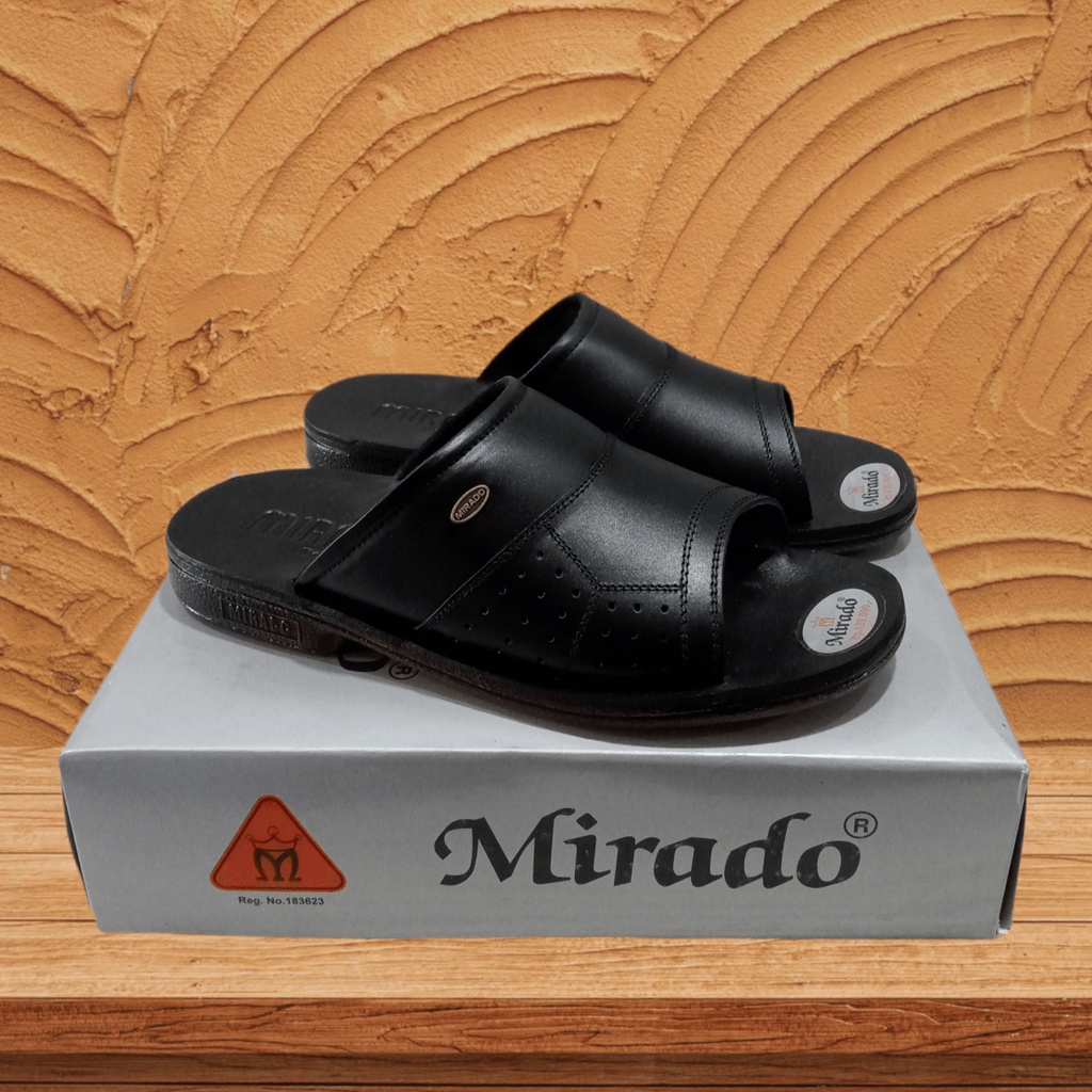 mirado sandal pria kulit asli type 566 sandal flip flop slide pria merek mirado kulit asli original 