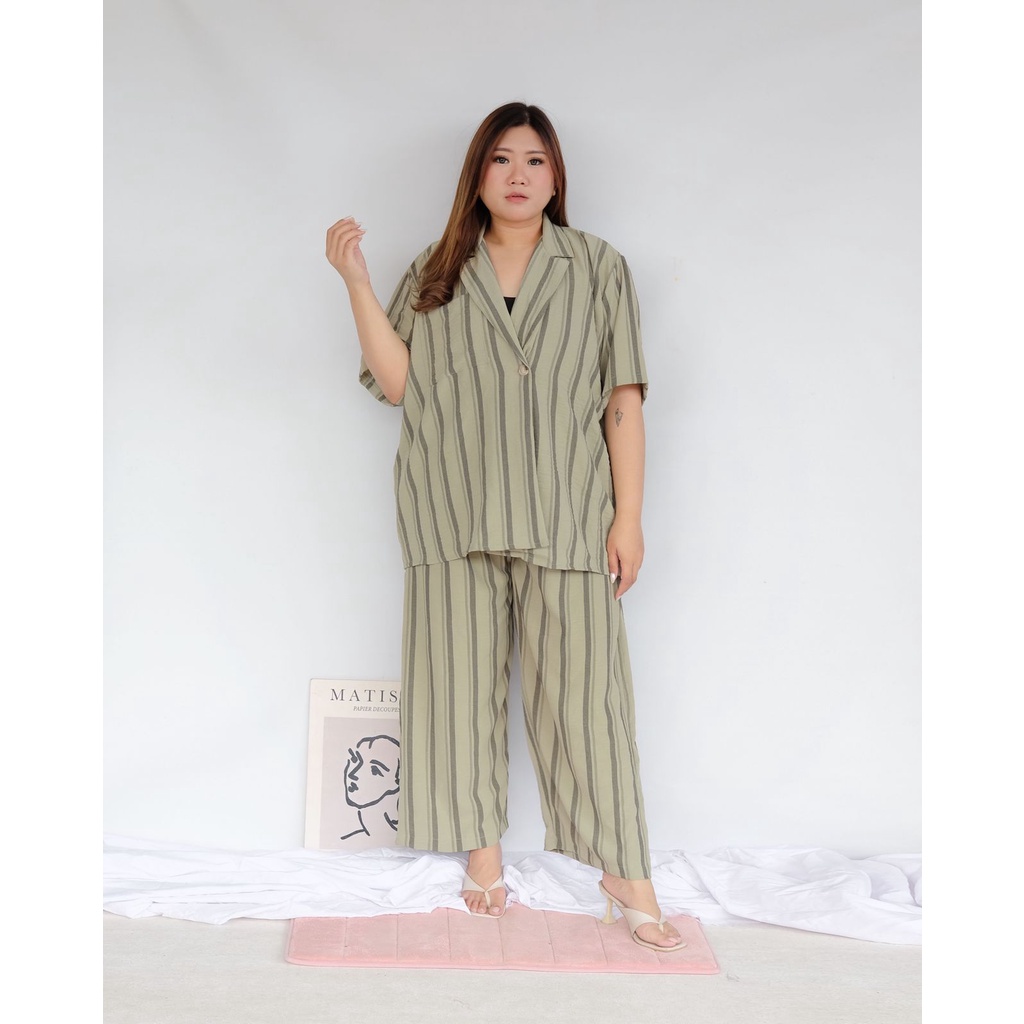 BIGWELL ALEYA SET - BLAZER WANITA BIG SIZE / BLAZER JUMBO