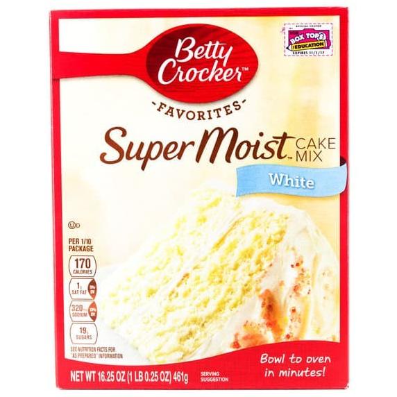 

BAYAR DITEMPAT Betty Crocker Tepung Bahan Kue Bolu Putih 461 g super moist white