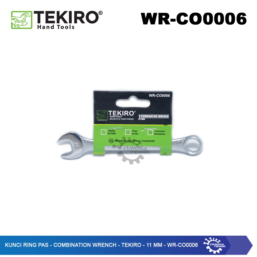 WR-CO0006 - Kunci Ring Pas - Combination Wrench - Tekiro - 11 mm