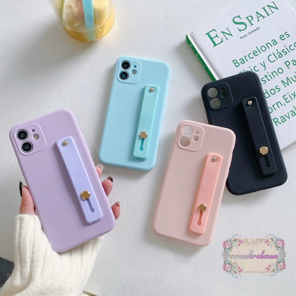 SOFTCASE MACARON HANDSTAND STANDING OPPO A15 A16 A15S A3S A1K A5S A7 A12 A11K A8 A31 SB3283