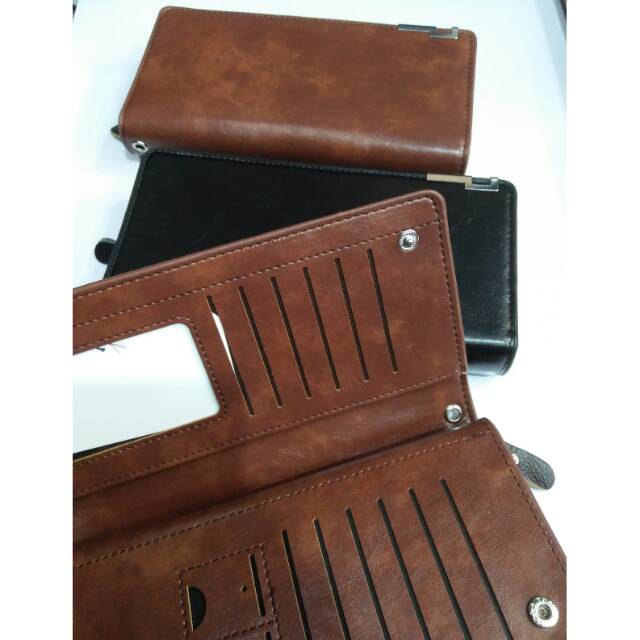 Dompet panjang res dan lipat handbag import kulit