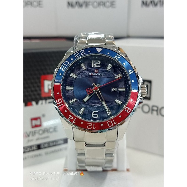 JAM TANGAN PRIA NAVIFORCE 9192 SILVER BLUE