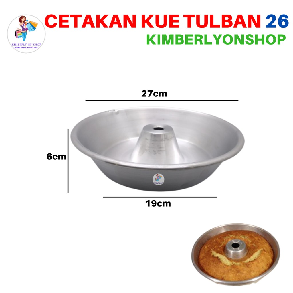 Kimberlyonshop Cetakan Loyang Kue Bolu Tulban Pulde