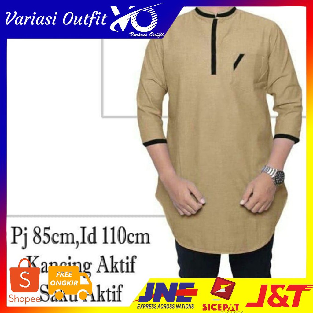 [KOKO ADAM COKLAT MUDA SC] Koko pria katun coklat susu