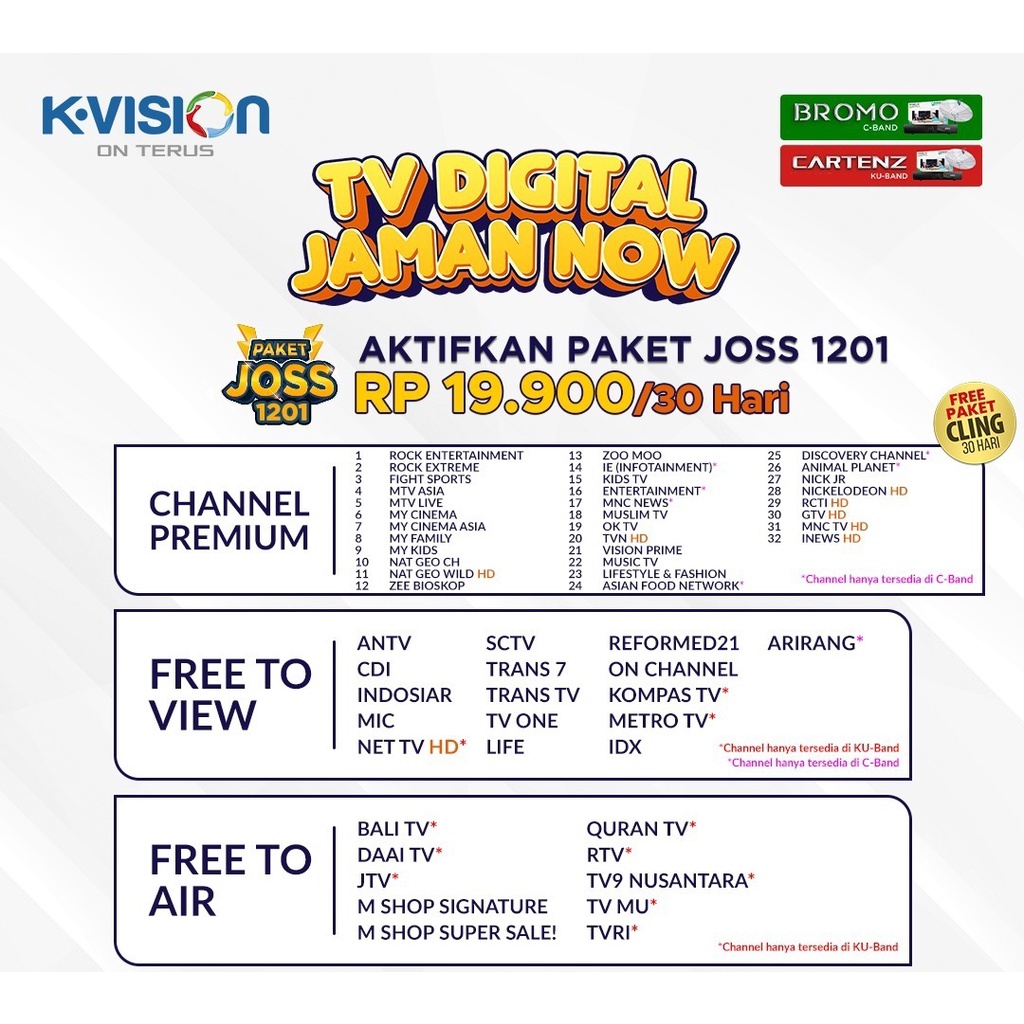 u8k1- Paket JOSS K VISION 30 Hari/180 Hari Paket Anak K-Vision