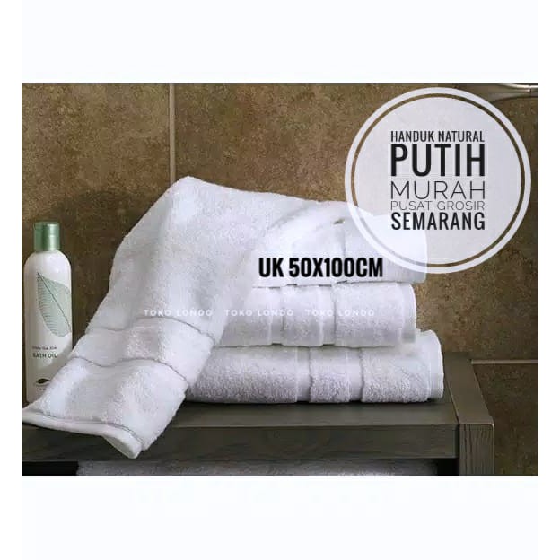 Handuk NATURAL uk 50x100 cm Bath Towel Hotel Polos Handuk Hotel Handuk Mandi Putih Abu Biru Navy Brown Coklat Green Grey Hijau Kuning Merah Orange Pink Ungu Purple Red Yellow White PREMIUM Hotel Towel Jumbo TEBAL Gramasi 550GSM