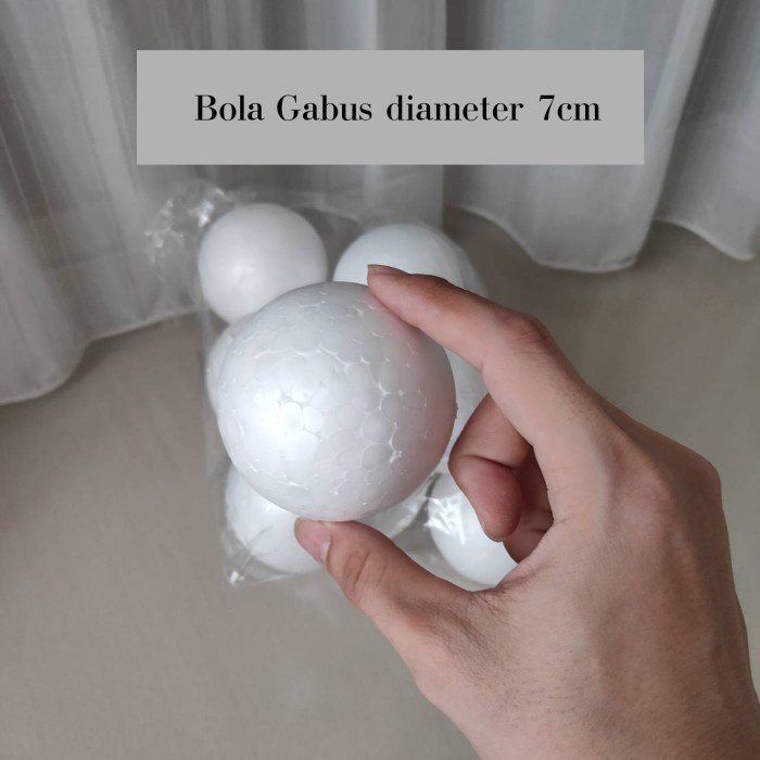 

Bola Gabus 7cm / Bola Gabus Styrofoam diameter 7cm ECERAN 1 pc