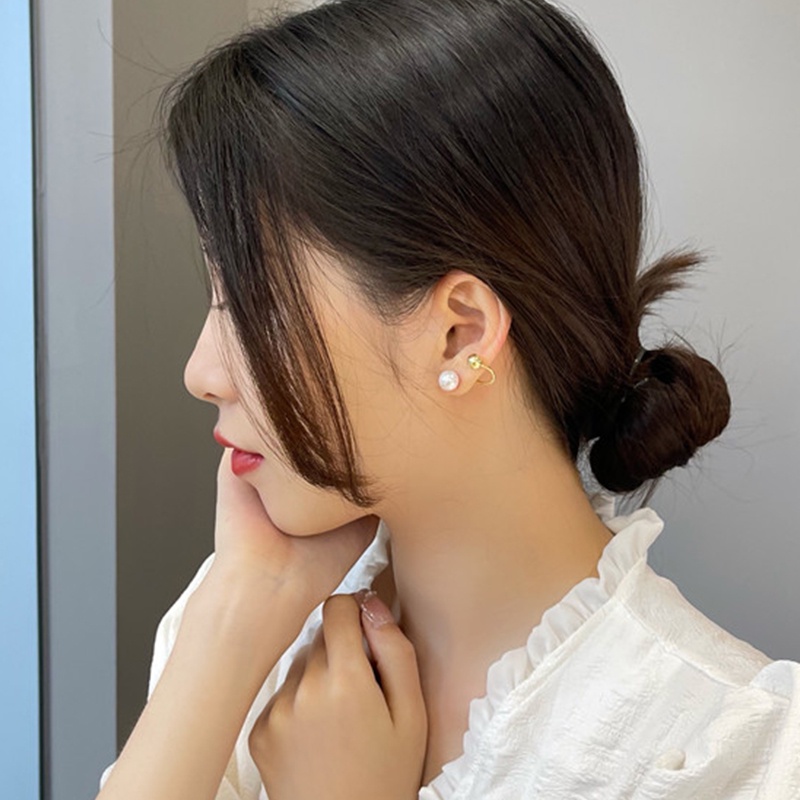 S925 Perak,Korea Retro,Anting Mutiara Fashion Anting,Untuk Wanita Perhiasan Aksesoris