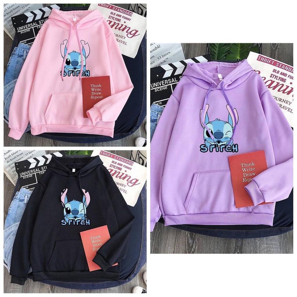 HOODIE WANITA STICH / SWEATER WANITA TEBAL