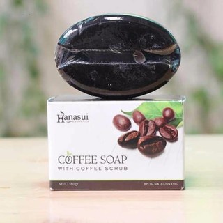 HANASUI Coffee Soap 30g White Rice - Bamboo Charcoal - Aloe Vera 60g / sabun scrub hanasui (VALENSIA)