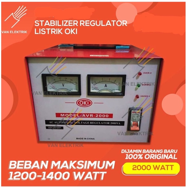 STABILIZER LISTRIK OKI 2000 WATT