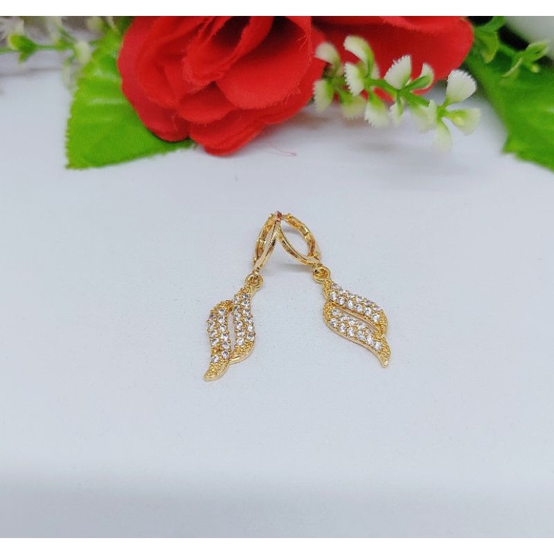 Anting xuping permata full lapis emas A005-007