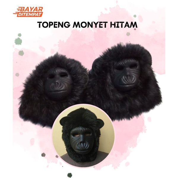 COD ✔ Topeng Bentuk Monyet Gorila Kingkong - Pajangan dan Mainan Anak dan dewasa Murah - Topeng mony
