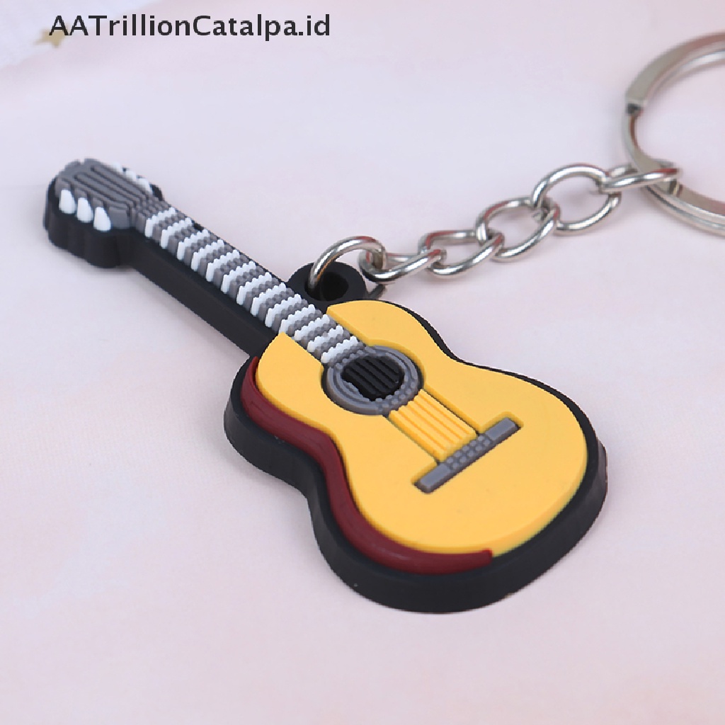 Aatrillioncatalpa 2Pcs Gantungan Kunci Bahan Silikon Lembut Untuk Gitar Elektrikukulele