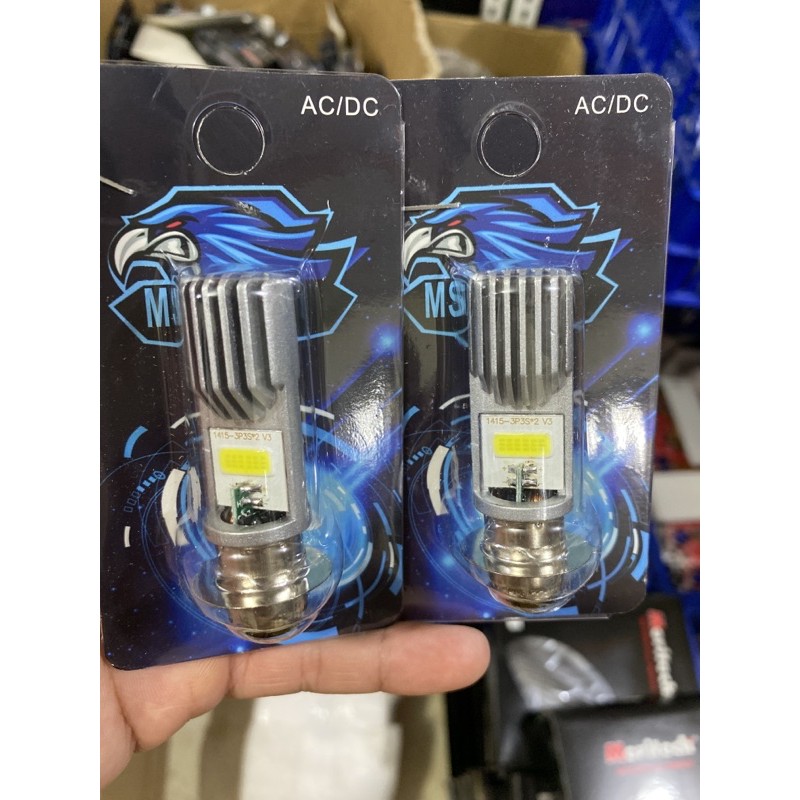 lampu led ac dc bebek matic universal all motor 2sisi led putih