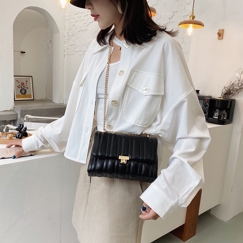 TAS IMPORT WANITA TALI RANTAI SLING BAG/SHOULDER BAG 375 DAILY FASHION TREND