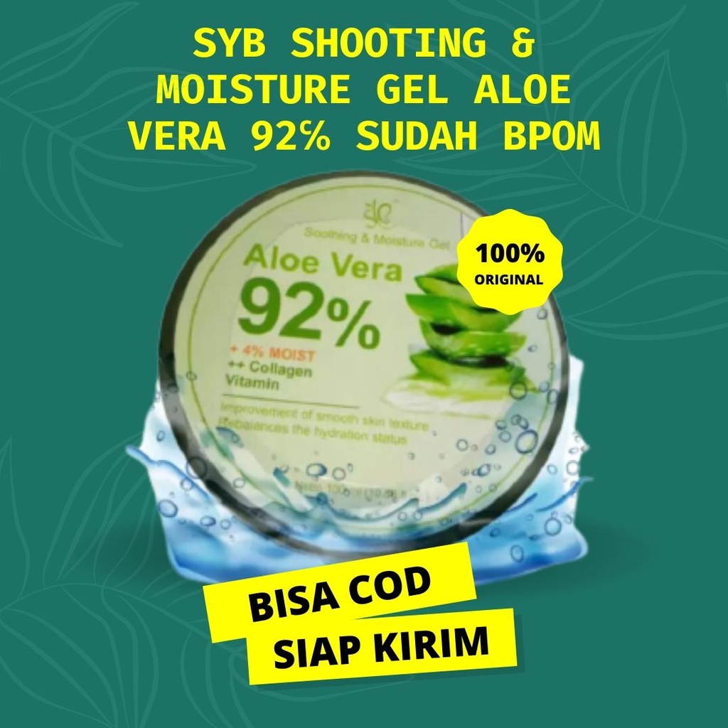 SYB ASLI SHOOTING AND MOISTURIZER GEL ALOE VERA 92% shooting gel BPOM