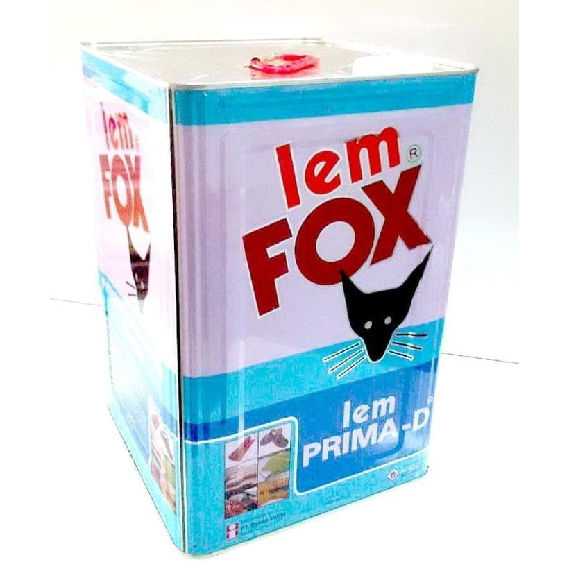 

LEM FOX KUNING PRIMA D 14KG / LEM KARPET SENDAL KULIT KAYU HPL KARET