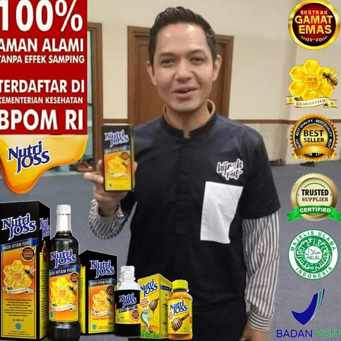 

Madu Hitam Pahit Asli Extra Gamat Emas Nutrijoss Ukuran 500 Ml