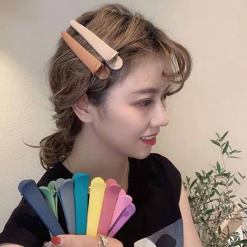 1 Pc Jepit Rambut Bahan Plastik Warna Permen Untuk Wanita