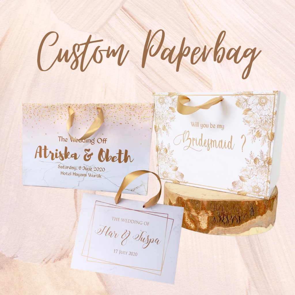 

[Medium Part 1] Paperbag Bridesmaid - Paperbag Wisuda - Paperbag Hampers - Ulang Tahun Custom Murah Lucu