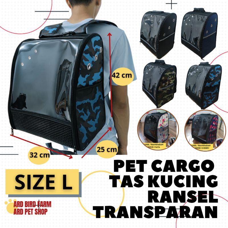 Tas kucing pet cargo transparan astronot ransel gendong tas hewan 3 in 1 tas anjing musang reptil 2 in 1 anti cakar waterproof anti air