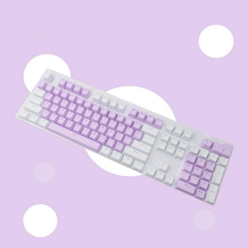 ABS Backlit Keycaps OEM Height Pink Blue Keycaps Untuk Keyboard Mekanik