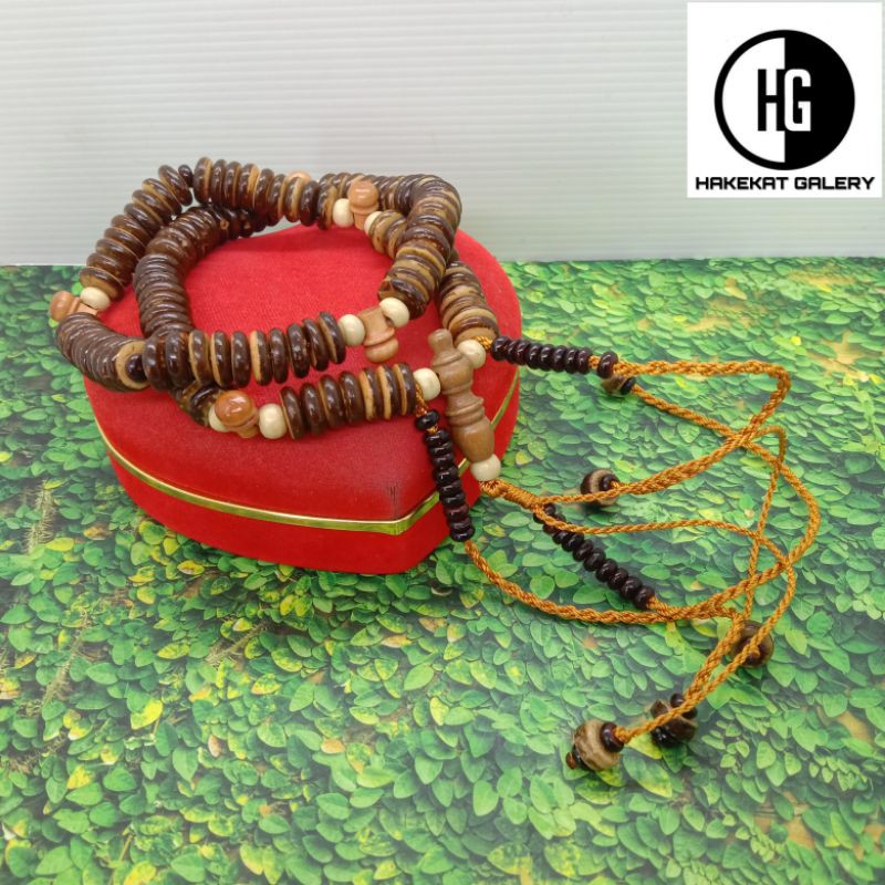 tasbih thariqah tijani/tarekat tijaniyah tempurung batok kelapa murah D1118