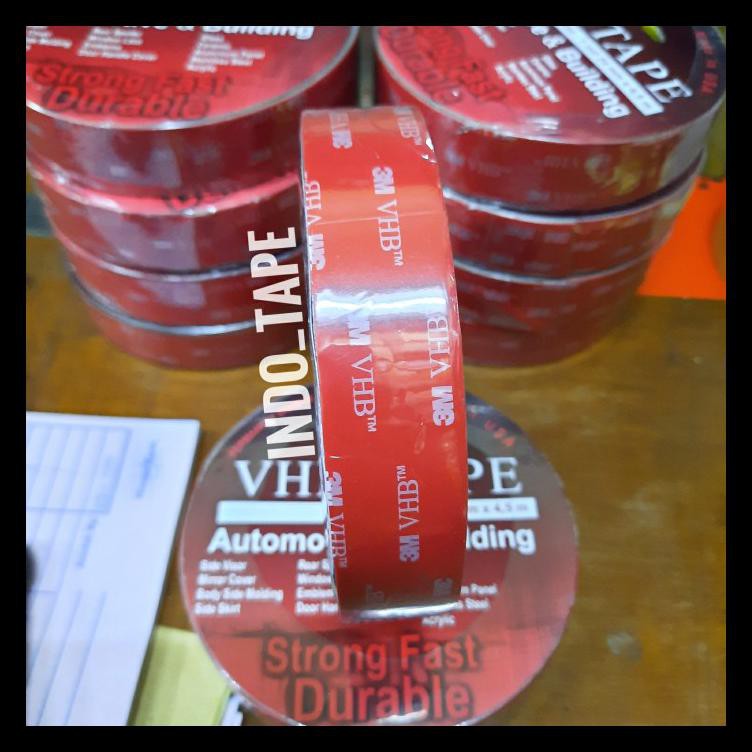 

TERMURAH 3M VHB DOUBLE TAPE 24MM X 4.5M ORI !!!
