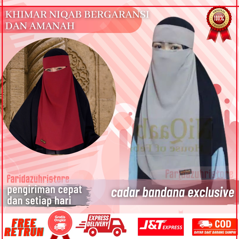 Jual Cadar Niqab Niqob Bandana Yaman Rempel Original Import Saudi Sifon