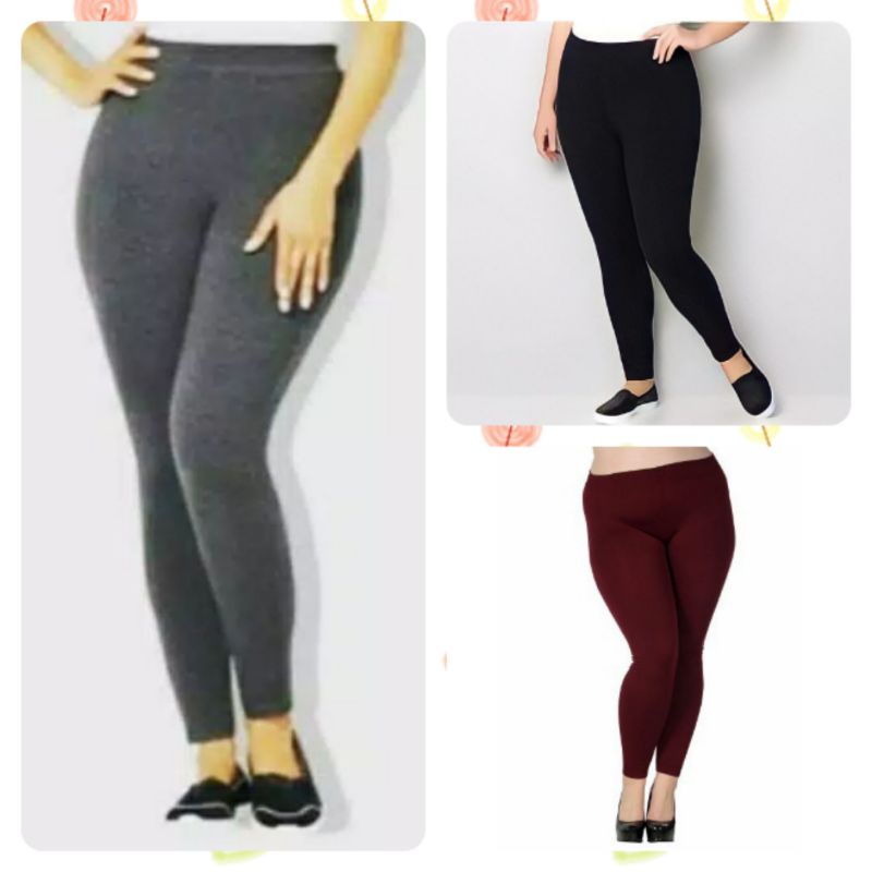 Legging Panjang Kaos Rayon Lembut Jumbo