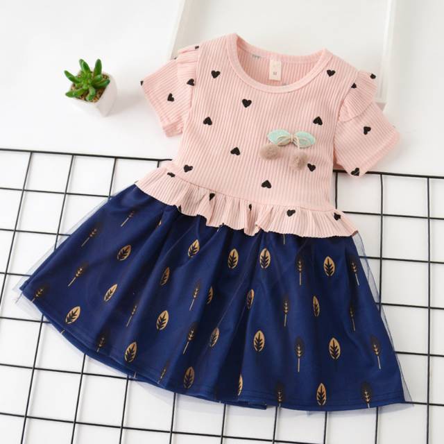 CHUBBI 43 Dress Import  Anak L.Pendek Print Love