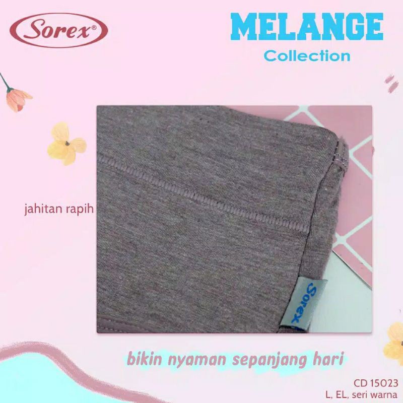 CD Sorex 15023 Midi Basic | Celana Dalam Wanita Dewasa Motif Melange | Bwr