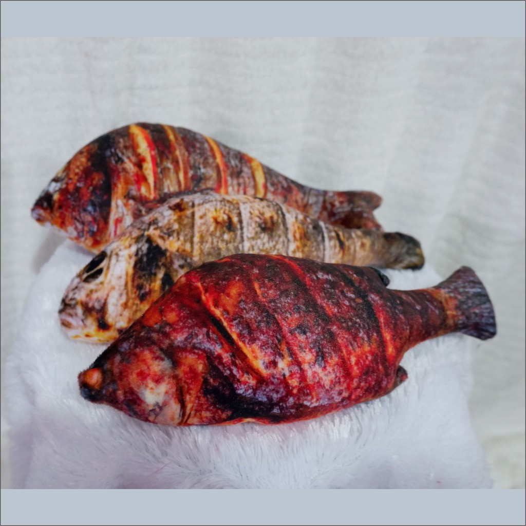 Bizzarpillow Bantal Ikan Bakar Size L BZ075