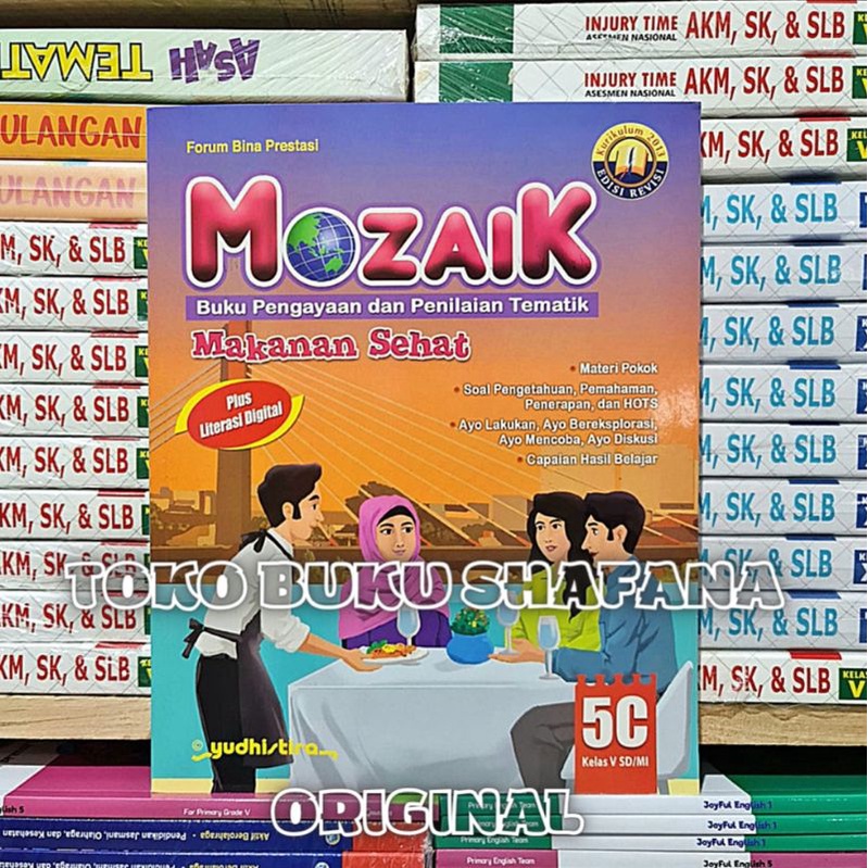 Paket 5 Buku Mozaik 5A 5B 5C 5D 5E Yudhistira Kelas 5 SD K13 Revisi - Pengayaan &amp; Penilaian Tematik