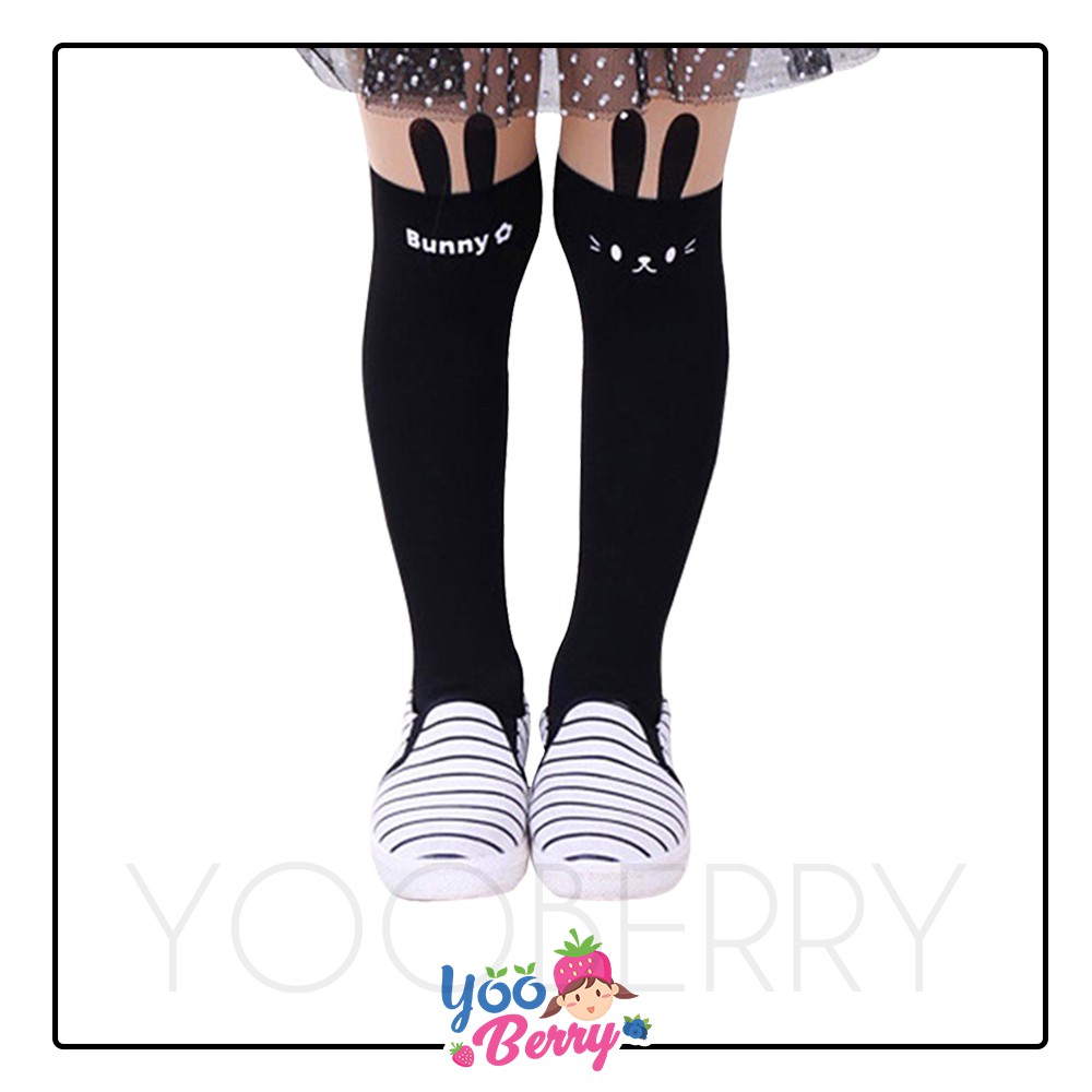 YooBerry Kids Pantyhose Stocking Legging Anak Perempuan Black Rabbit Berry Mart