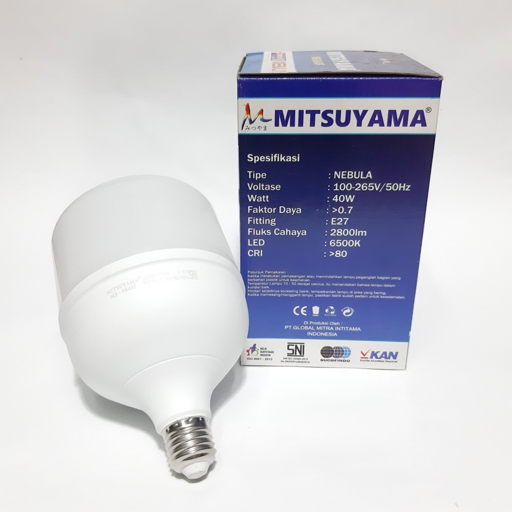 Bohlam lampu LED 40 watt MS 9840F Mitsuyama Nebula Premier