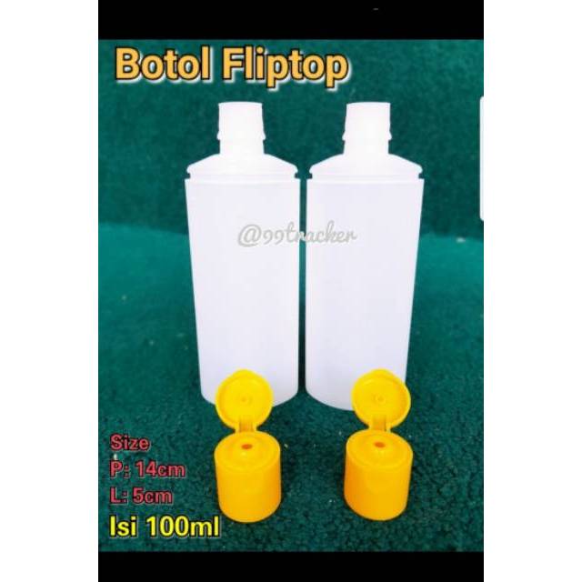 Botol Plastik Fliptop 100ml